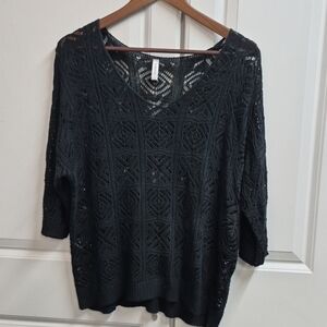 Black V-Neck Sweater